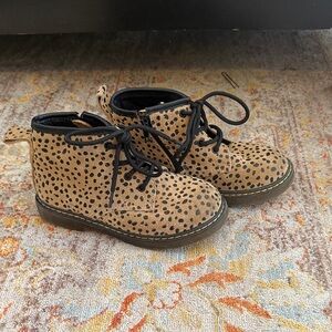 Leopard Print Kids Boots